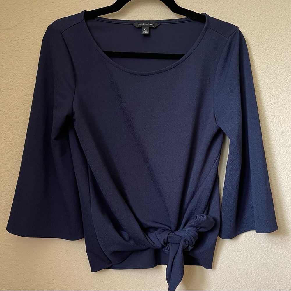 Banana Republic Front-tie Blouse (like new)